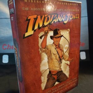 INDIANA JONES COMPLETE DVD MOVIE COLLECTION
Les Aventuriers de l'Arche Perdue & Indiana Jones et Le Temple Maudit & Indiana Jones et La Dernière Croisade / Raiders of the Lost Ark (1981) & Indiana Jones and the Temple of Doom (1984) & Indiana Jones and the Last Crusade (1989)
