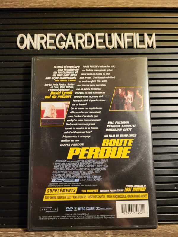 Route Perdue / Lost Highway (1997) Boutique CinéDvd