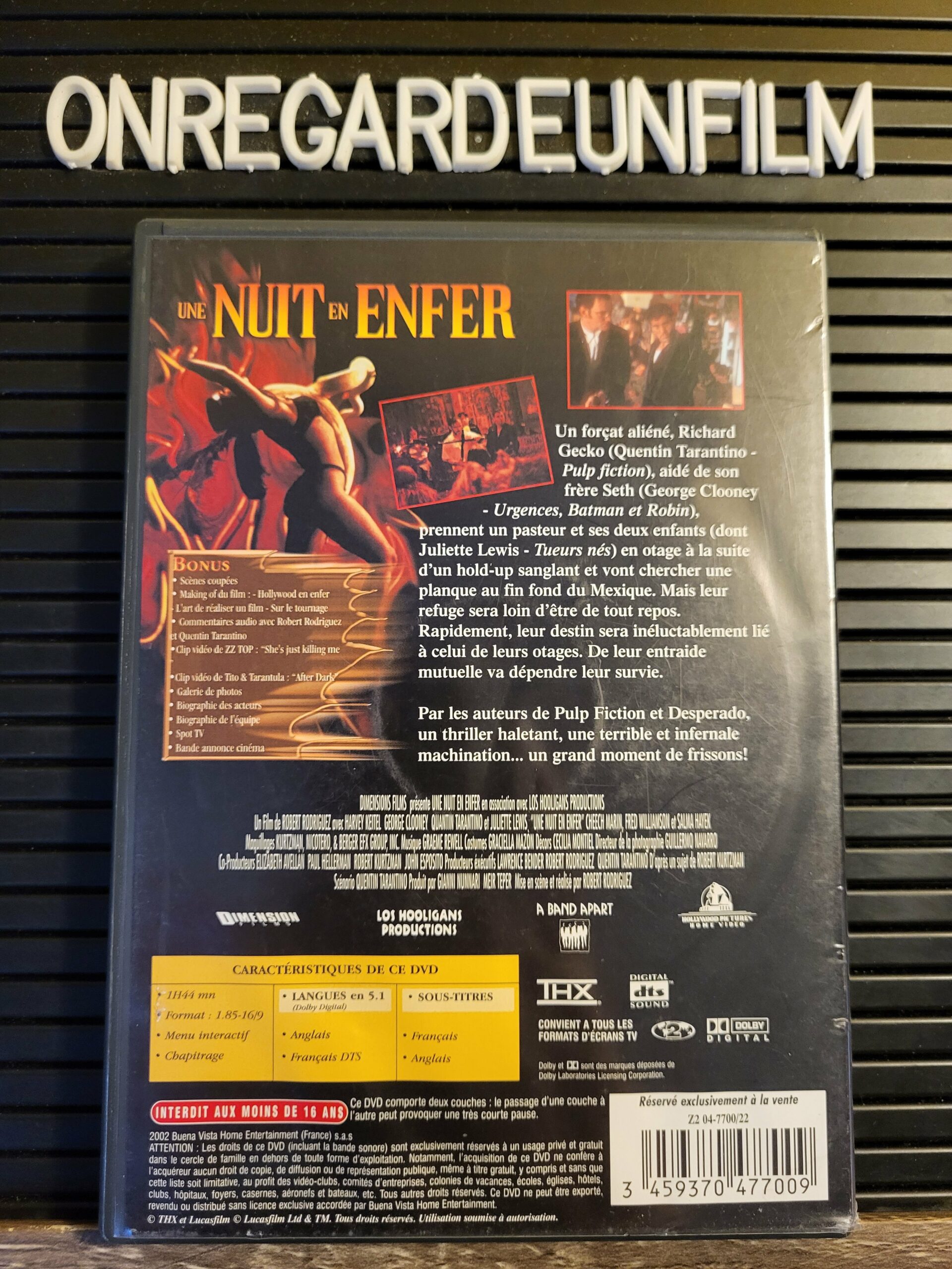 Une Nuit en Enfer (La Nuit la Plus Longue) / From Dusk till Dawn (1996) {Zone 2} – Image 2