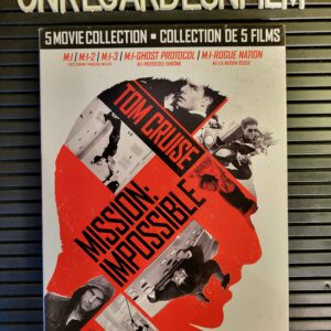 MISSION IMPOSSIBLE COLLECTION:
M:I & M:I-2 & M:I-3 & M:I-Protocole Fantôme & M:I-La Nation Rogue / M:I (1996) & M:I-2 (2000) & M:I-3 (2006) & M:I-Ghost Protocol (2011) & M:I-Rogue Nation (2015)