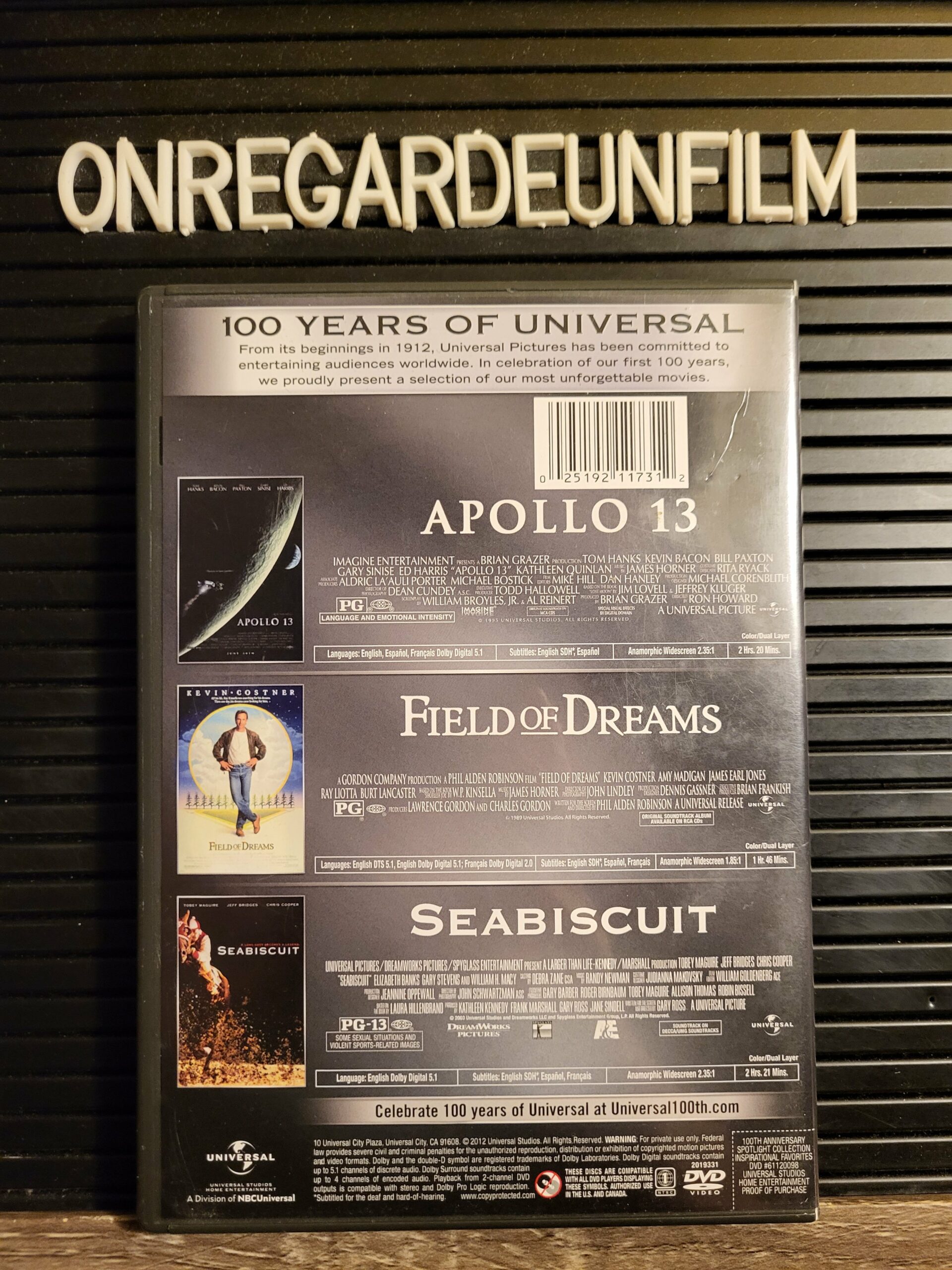 Apollo 13 & Le Champ des Rêves & Seabiscuit / Apollo 13 (1995) & Field of Dreams (1989) & Seabiscuit (2003) – Image 2
