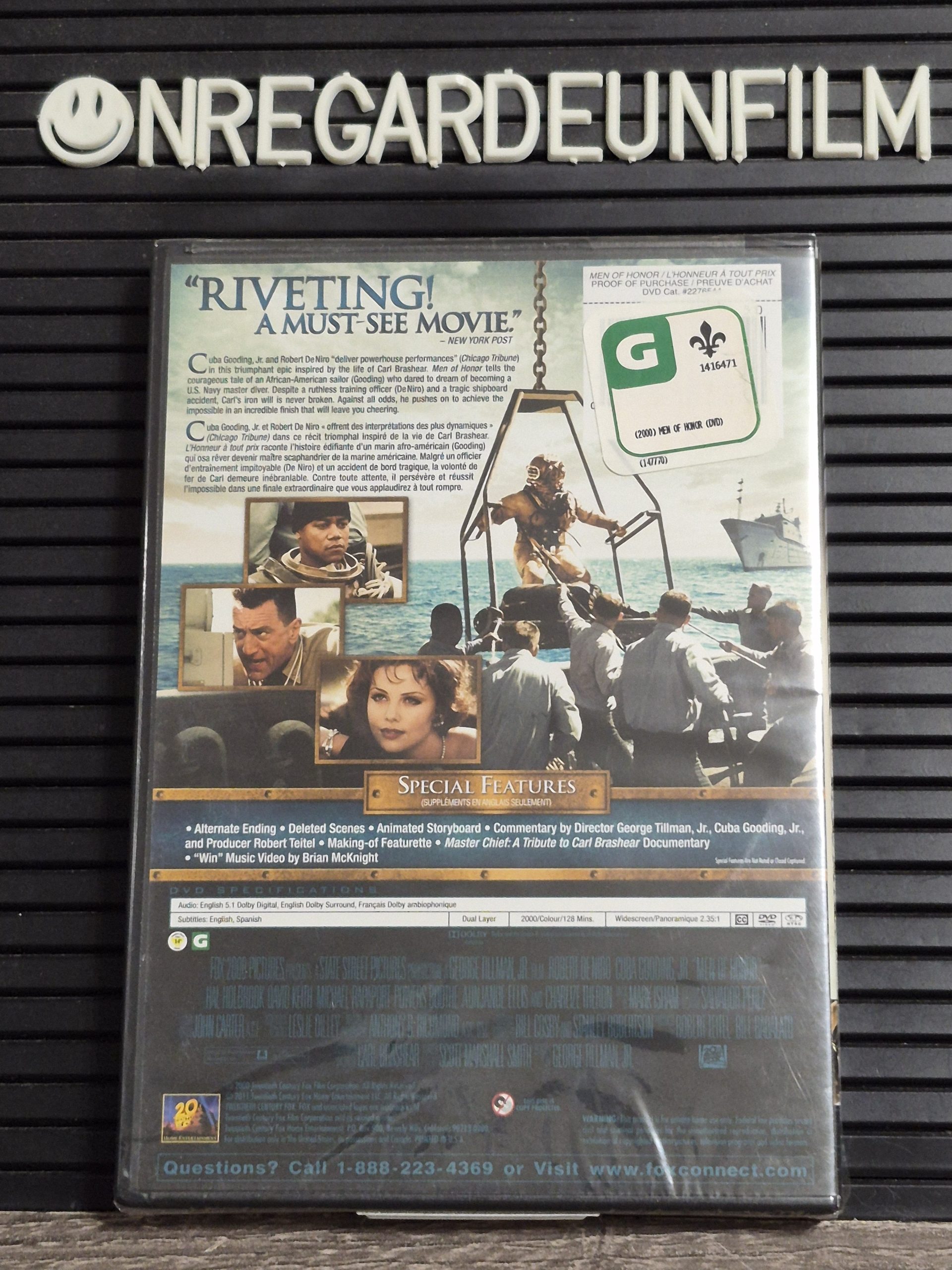 L'Honneur à tout Prix / Men of Honor (2000) {Zone 1/NTSC} – Image 2