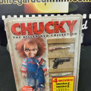 CHUCKY The Killer DVD Collection.
Jeu d'Enfant 2 & Jeu d'Enfant 3 & La Fiancée de Chucky & Génération Chucky / Child's Play 2 (1990) & Child's Play 3 (1991) & Bride of Chucky (1998) & Seed of Chucky (2004)