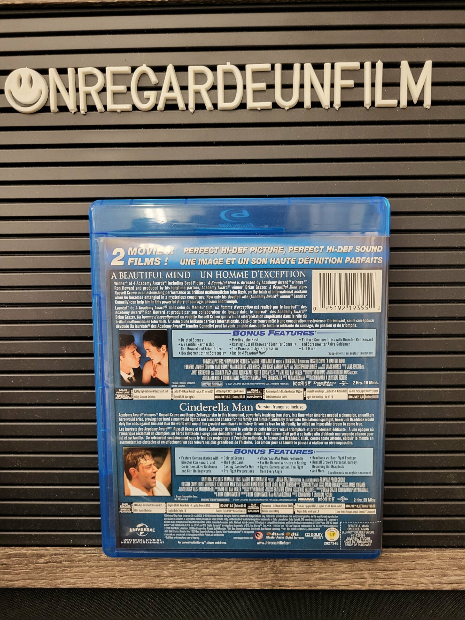 Un Homme d'Exception & De l'Ombre à la Lumière / A Beautiful Mind (2001) & Cinderella Man (2005) – Image 2