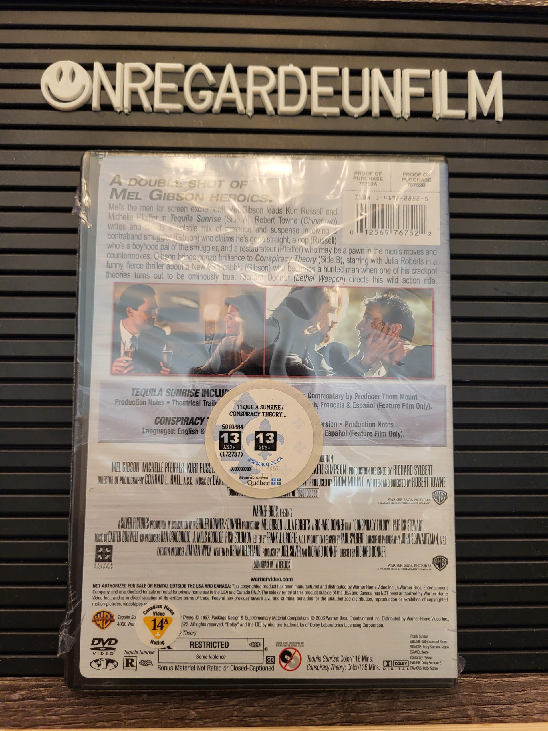 Tequila Sunrise & Complot Mortel / Tequila Sunrise (1988) & Conspiracy Theory (1997) – Image 2