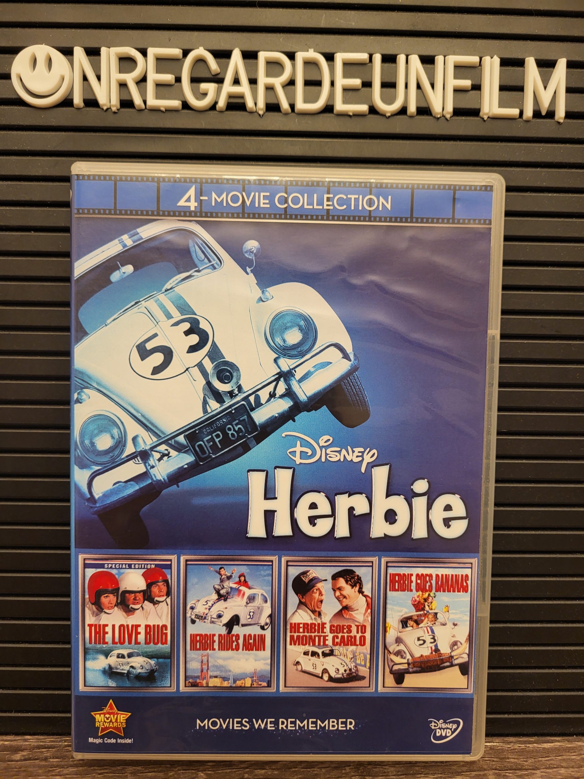 HERBIE MOVIE COLLECTION , The Love Bug (1968) & Herbie Rides Again (1974) &  Herbie Goes to Monte Carlo (1977) & Herbie Goes Bananas (1980)