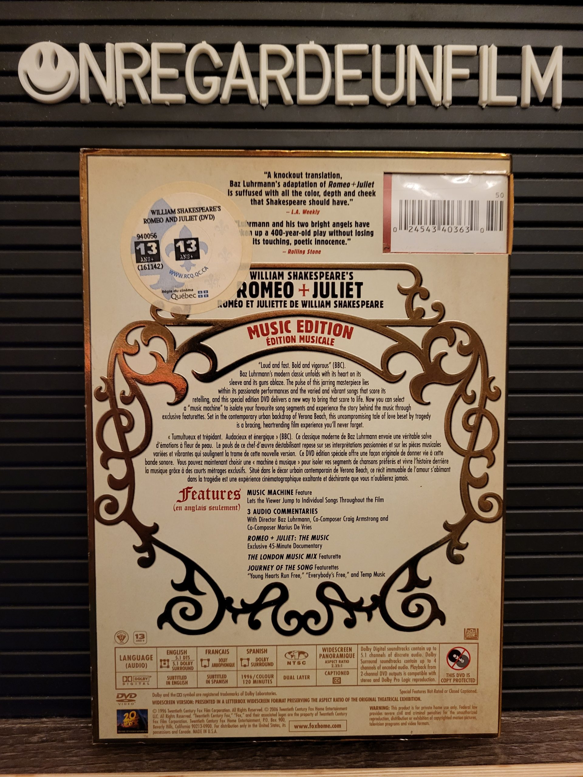 Roméo & Juliette / Romeo + Juliet (Édition Musicale) (1996) – Image 2