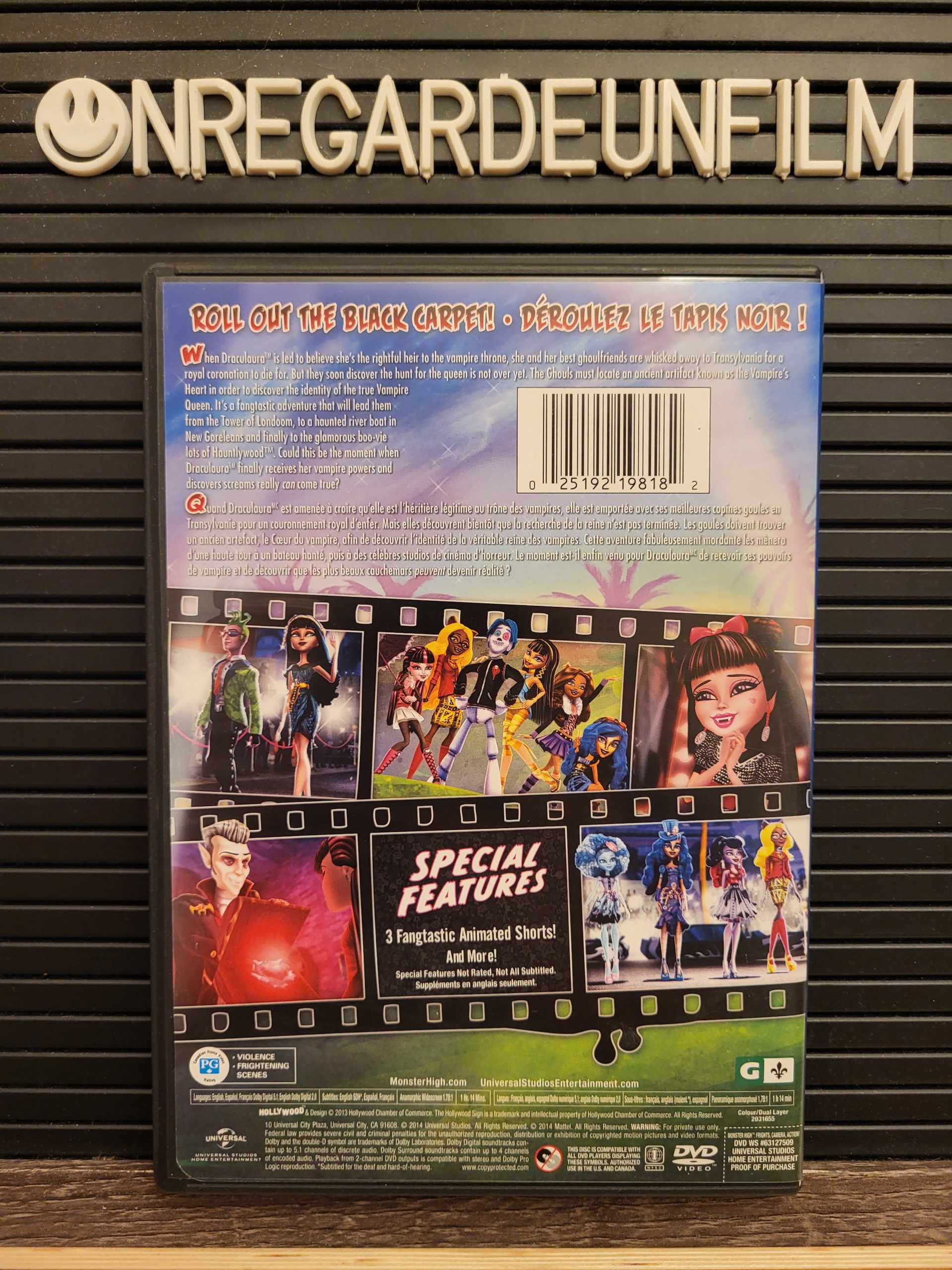 MONSTER HIGH Frissons, Caméra, Action! / Frights, Camera, Action! (2014) Boutique CinéDvd