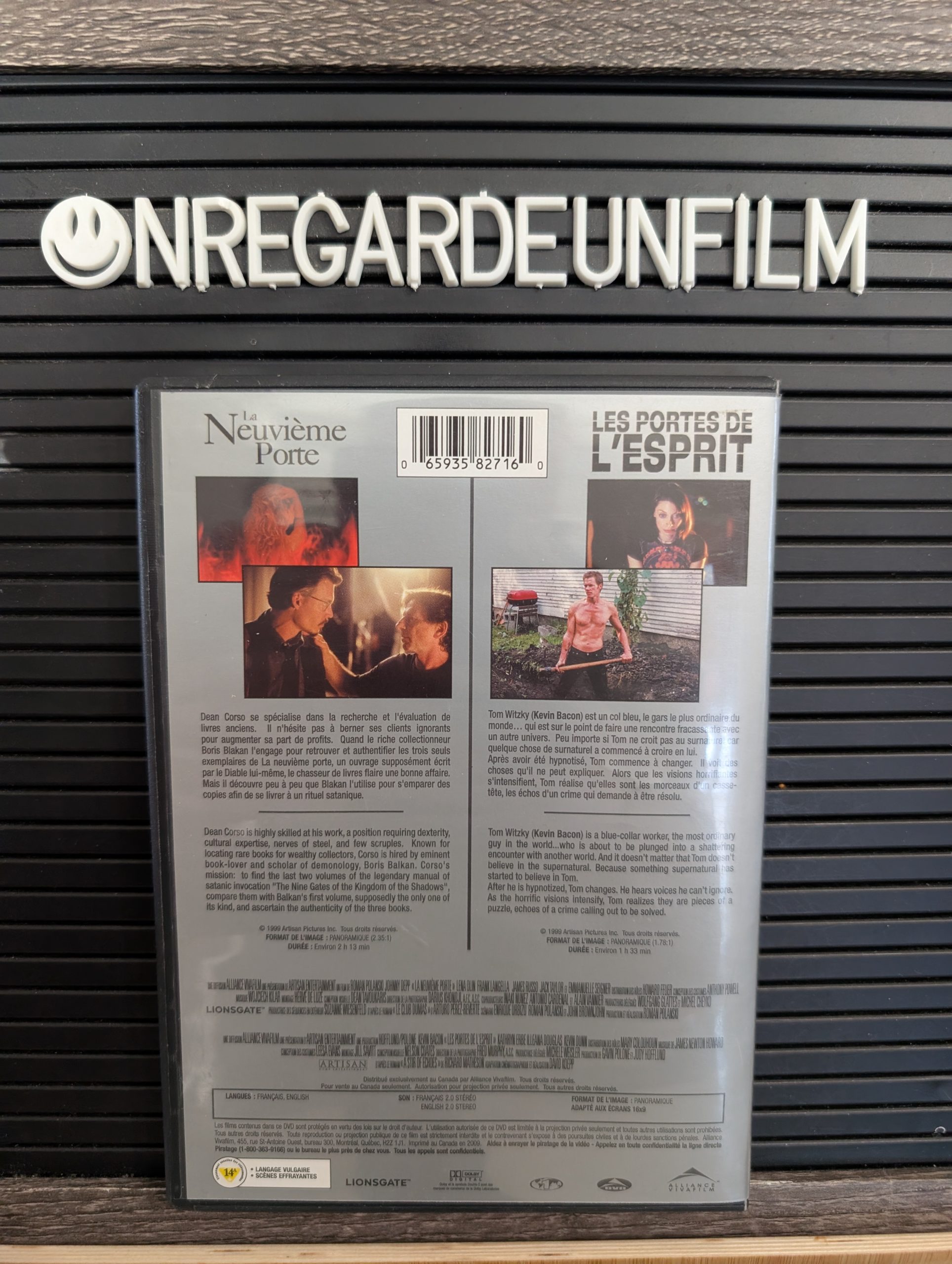 La Neuvième Porte
& Les Portes de l'Esprit / The Ninth Gate (1999) & Stir of Echoes (1999) – Image 2