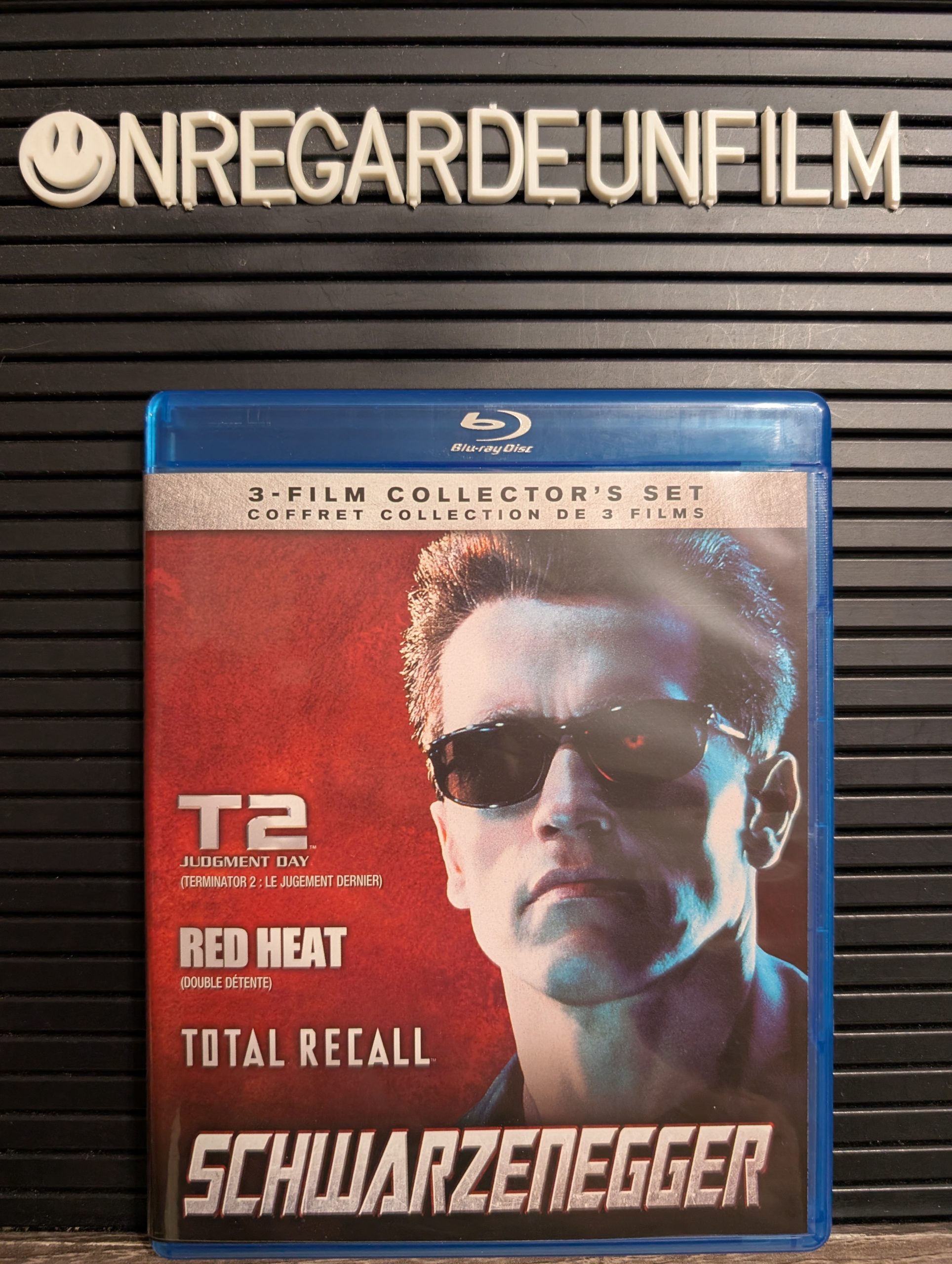SCHWARZENEGGER
Terminator 2: Le Jugement Dernier & Double Détente & Voyage au Centre de la Mémoire / Terminator 2: Judgment Day (1991) & Red Heat (1988) & Total Recall (1990)