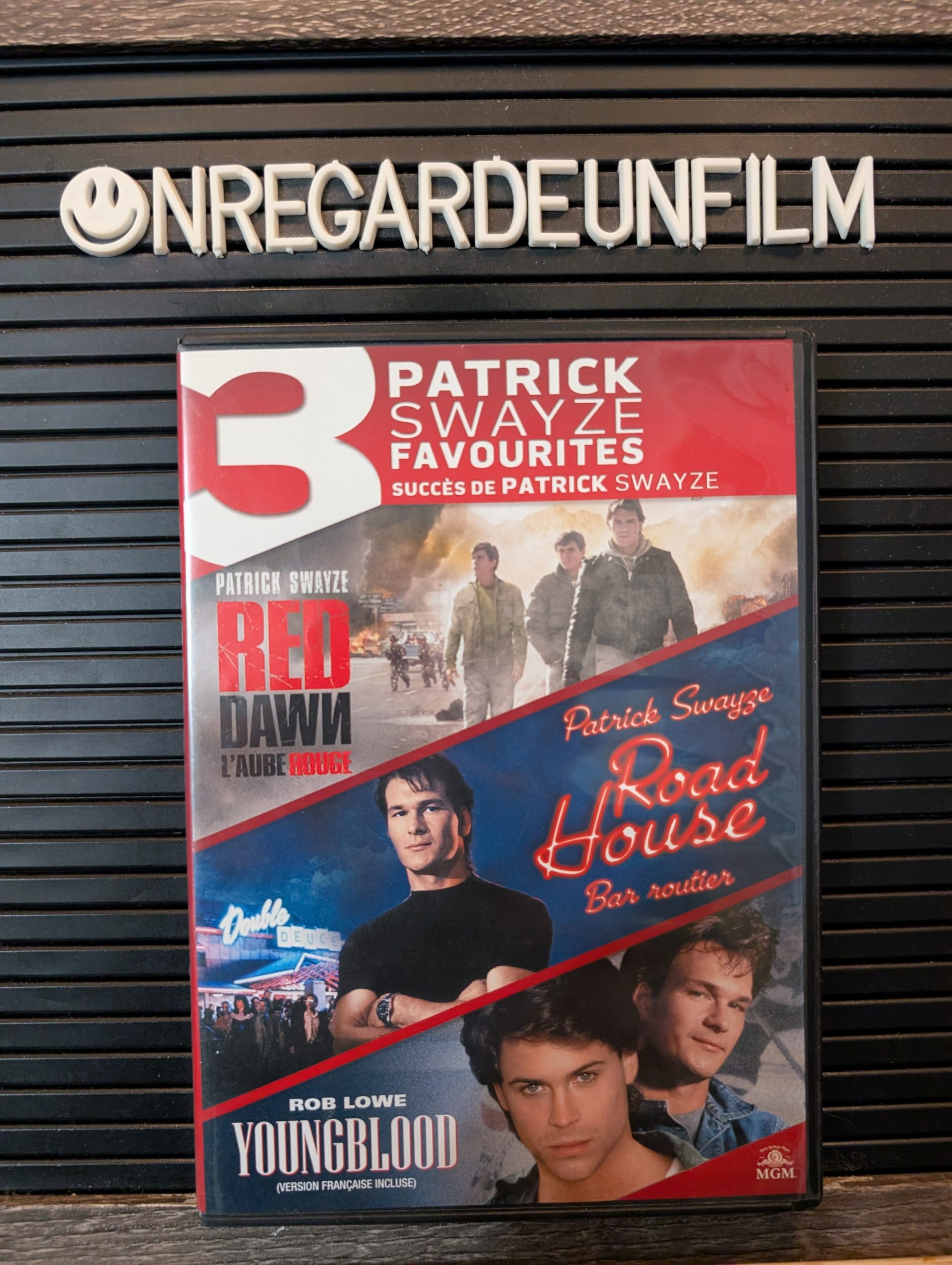 3 Succès de Patrick Swayze:
L'Aube Rouge & Bar Routier & Youngblood / Red Dawn (1984) & Road House (1989) & Youngblood (1986)