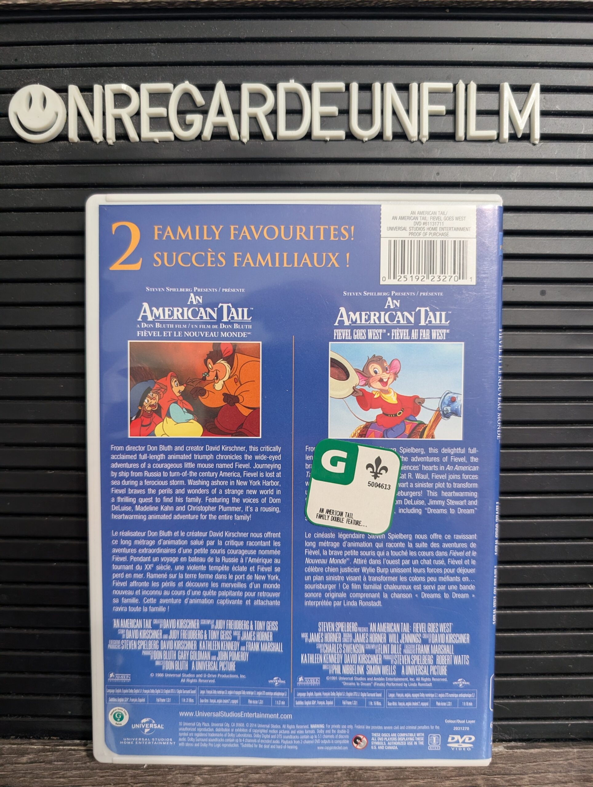 Fièvel et le Nouveau Monde & Fievel au Far West / An American Tail (1986) & An American Tail: Fievel Goes West (1991) – Image 2
