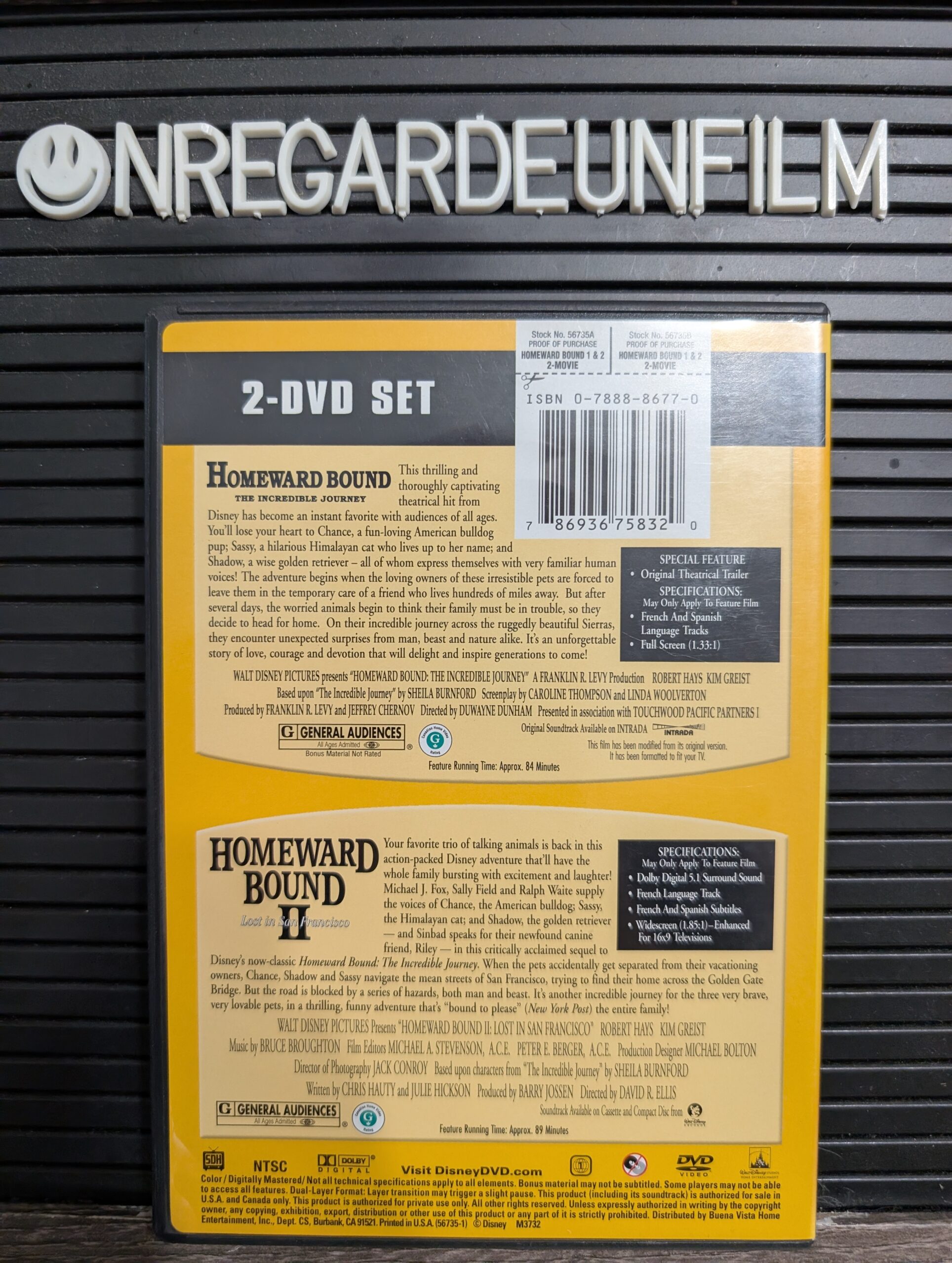 Retour au Bercail & Retour au Bercail 2: Perdus à San Francisco / Homeward Bound: The Incredible Journey (1993) & Homeward Bound II: Lost in San Francisco (1996) – Image 2
