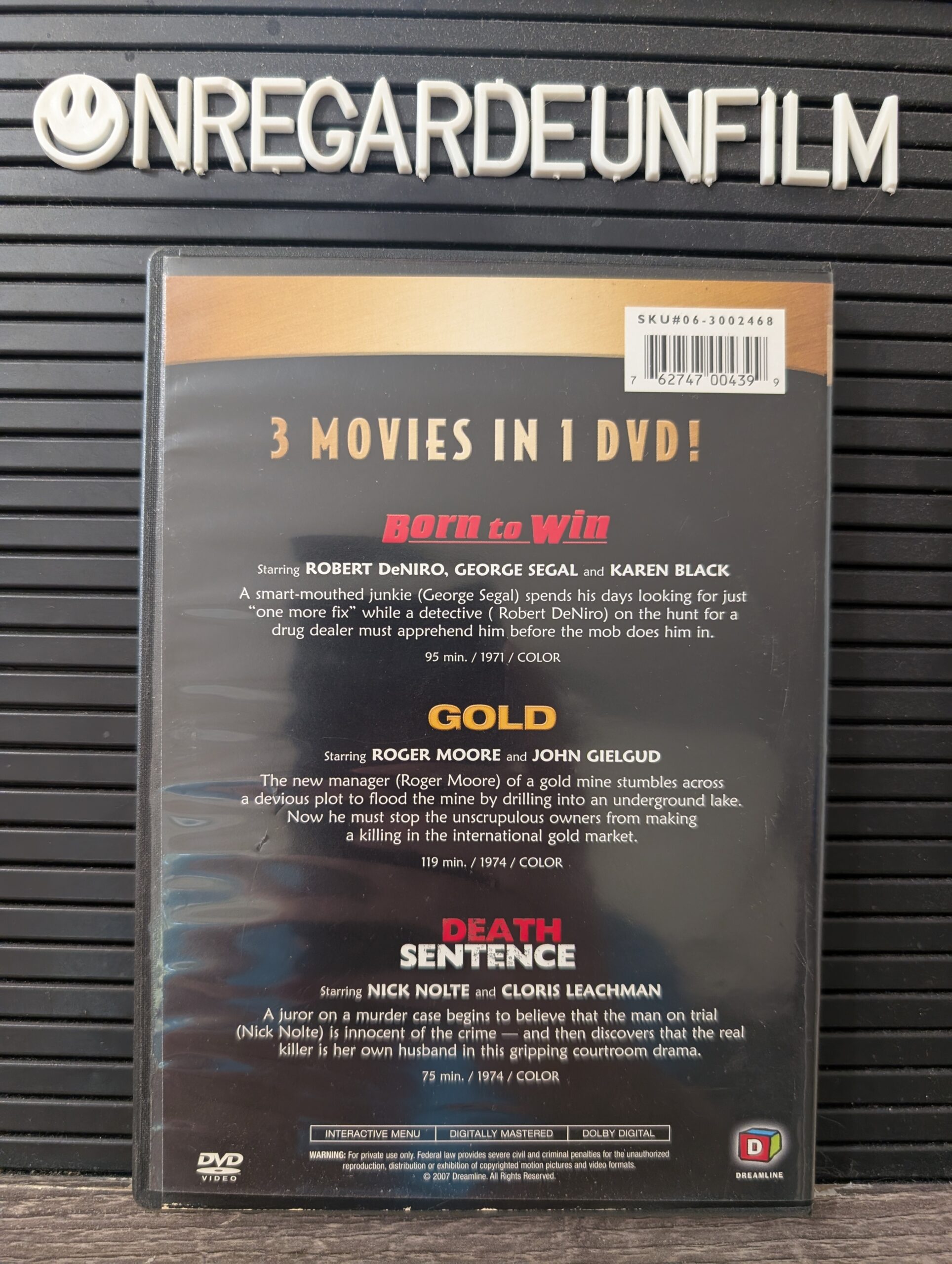 Born to Win (1971) & Gold (1974) & Death Sentence (1974) – Image 2