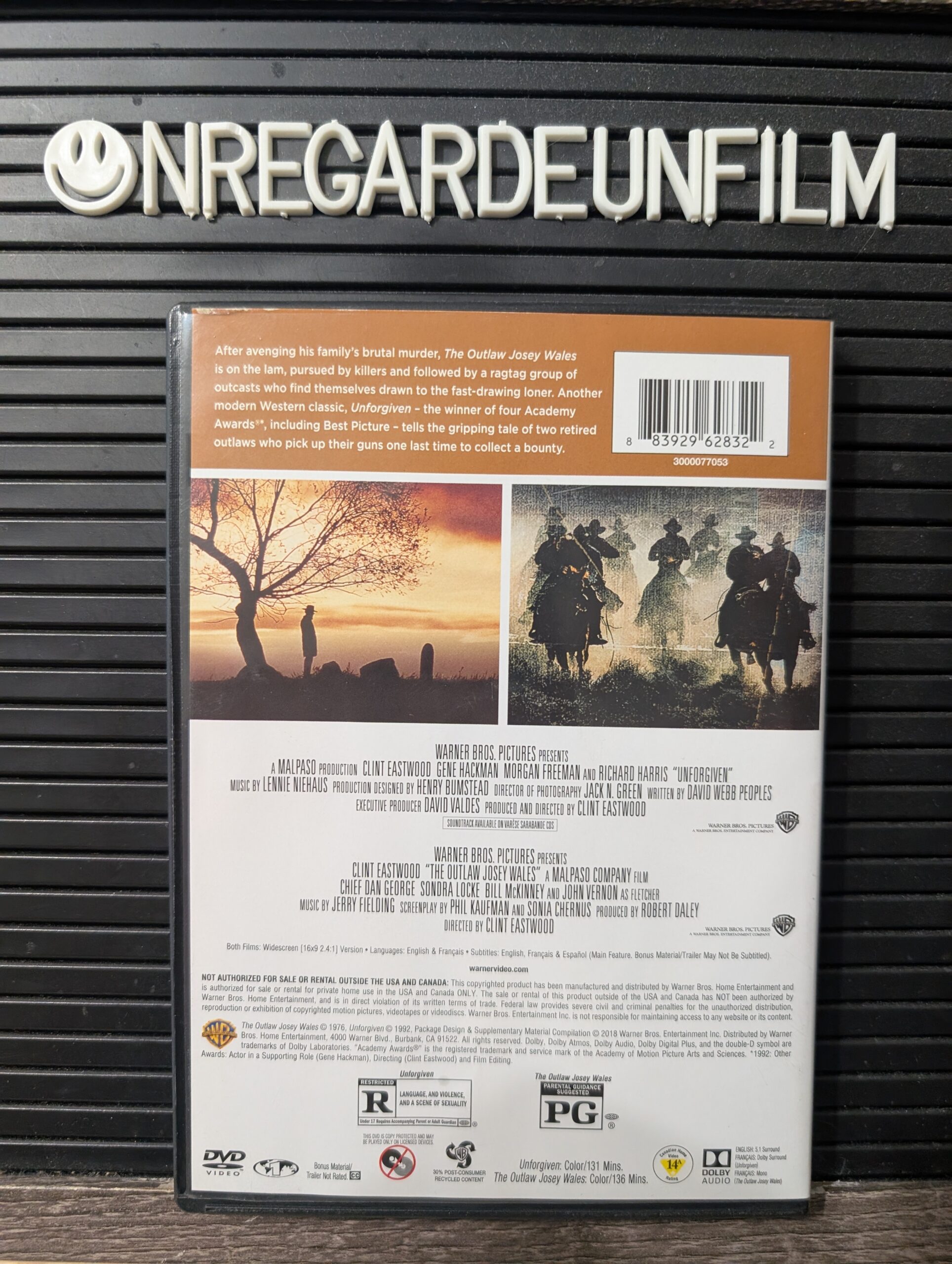 Impardonnable & Josey Wales Hors-la-loi / Unforgiven (1992) & The Outlaw Josey Wales (1976) – Image 2