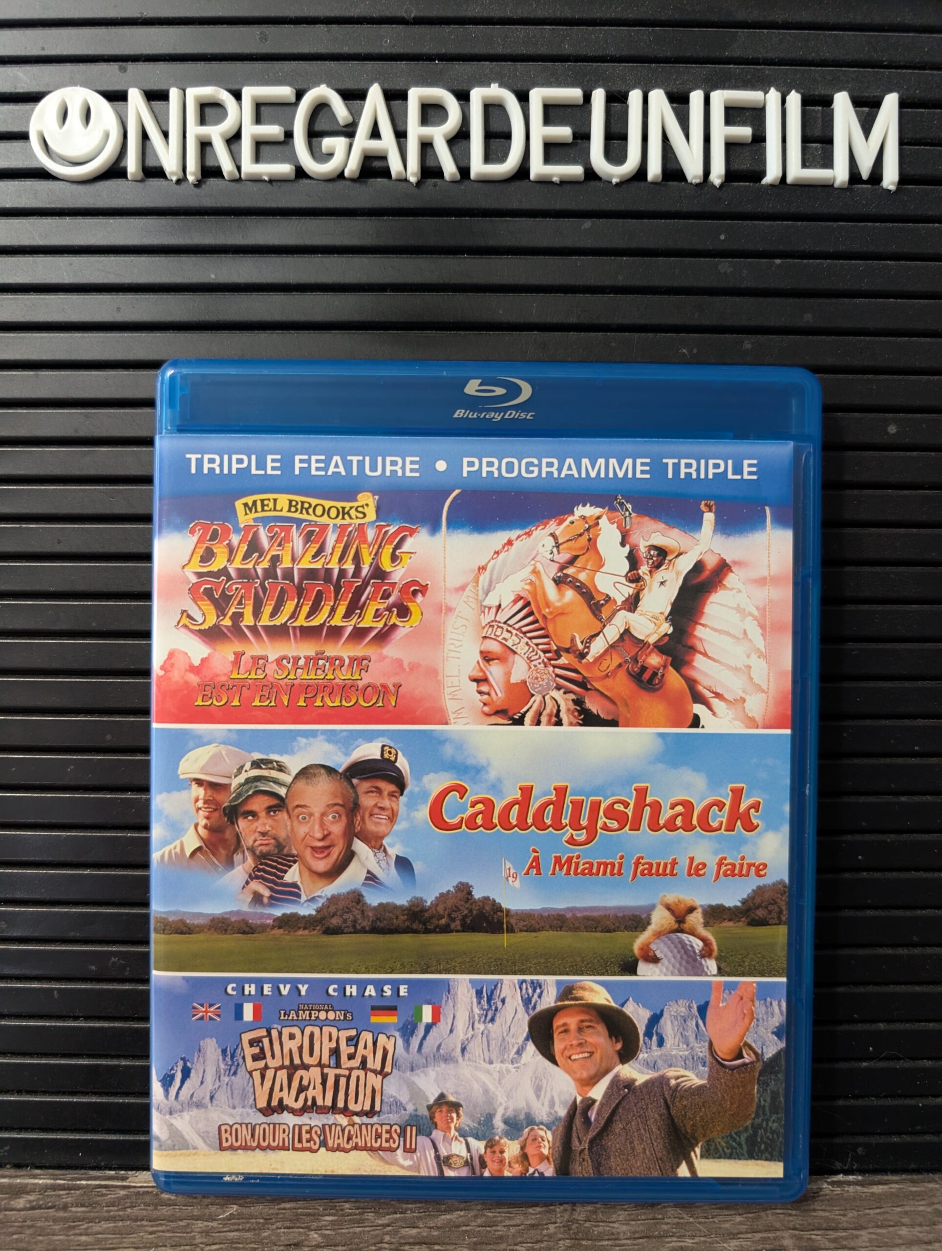 Le Shérif est en Prison & Le Golf en Folie (À Miami, faut le Faire!) & Bonjour les Vacances II / Blazing Saddles (1974) & Caddyshack (1980) & National Lampoon's European Vacation (1985)