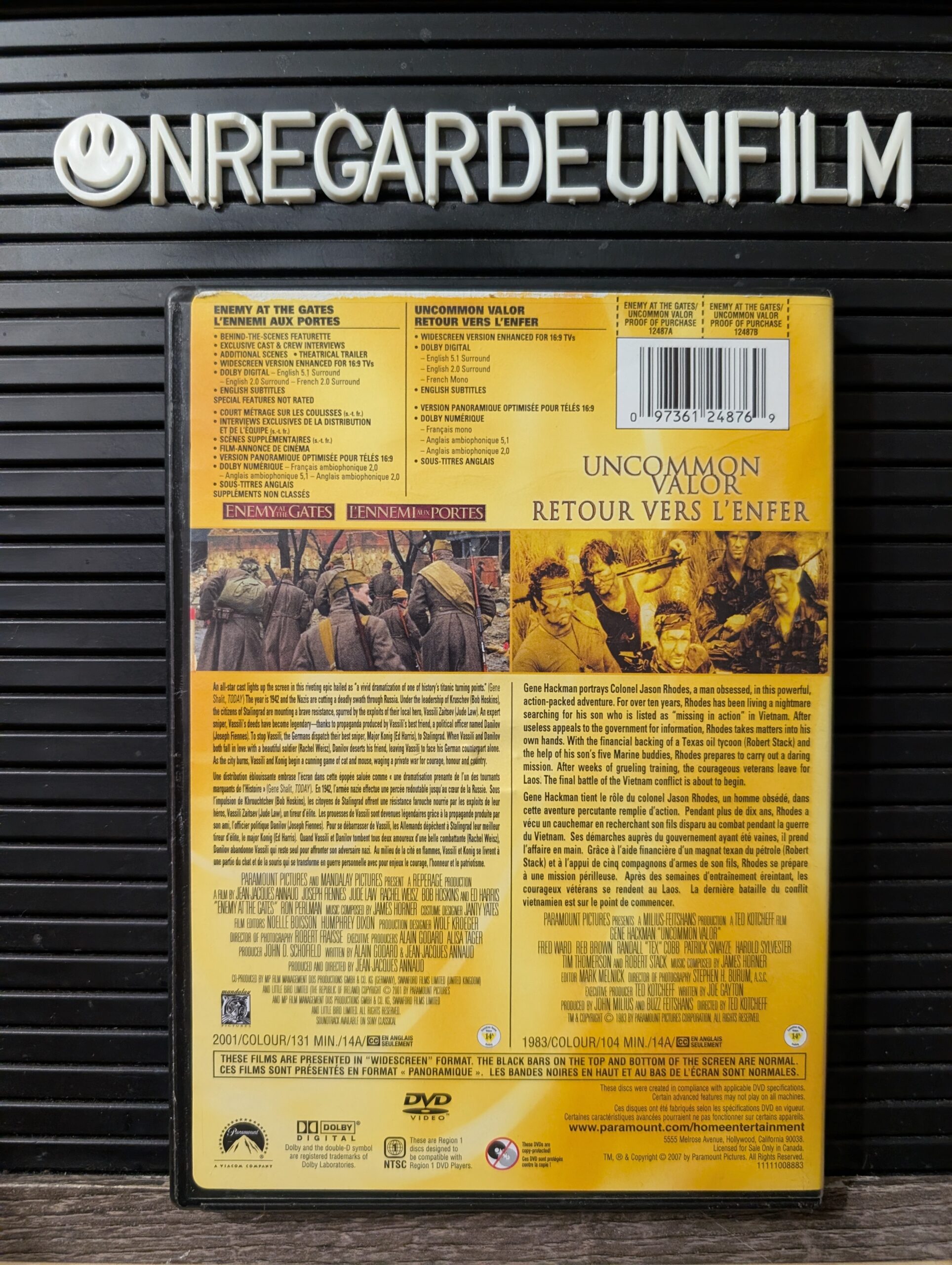 L'Ennemi aux Portes & Retour vers l'Enfer / Enemy at the Gates (2001) & Uncommon Valor (1983) – Image 2