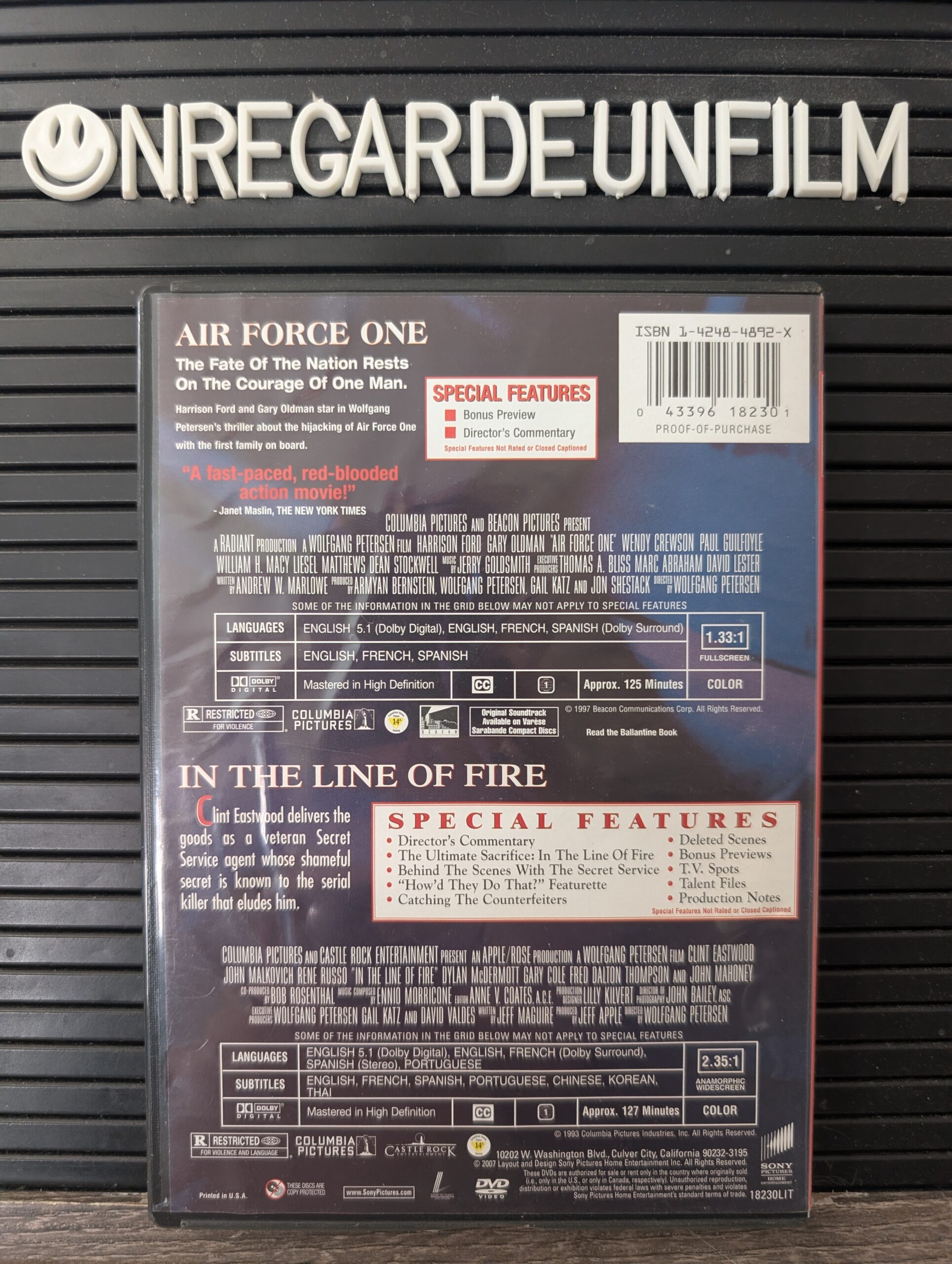Air Force One: Avion Présidentiel & Sur la Ligne de Feu / Air Force One (1997) & In the Line of Fire (1993) – Image 2