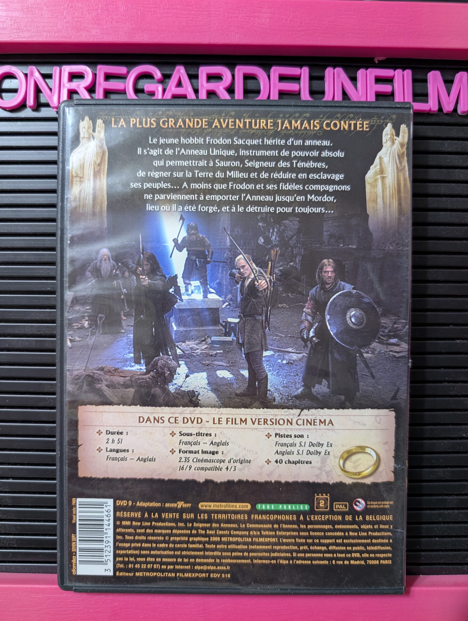 LE SEIGNEUR DES ANNEAUX.
La Communauté de l'Anneau / THE LORD OF THE RINGS. The Fellowship of the Ring (2001) {Zone 2} – Image 2