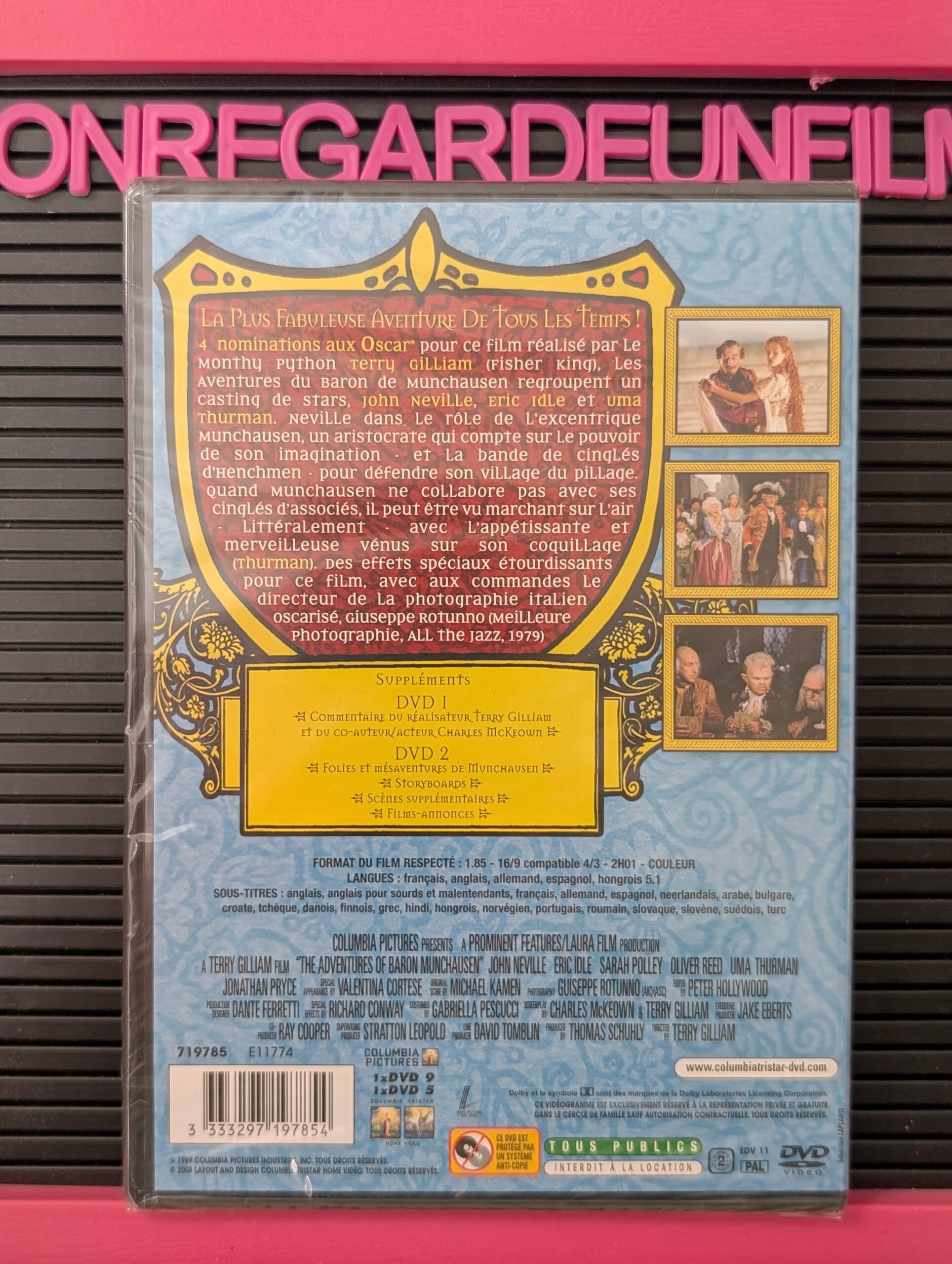 Les Aventures du Baron Munchausen / The Adventures of Baron Munchausen (1988) {Zone 2} – Image 2