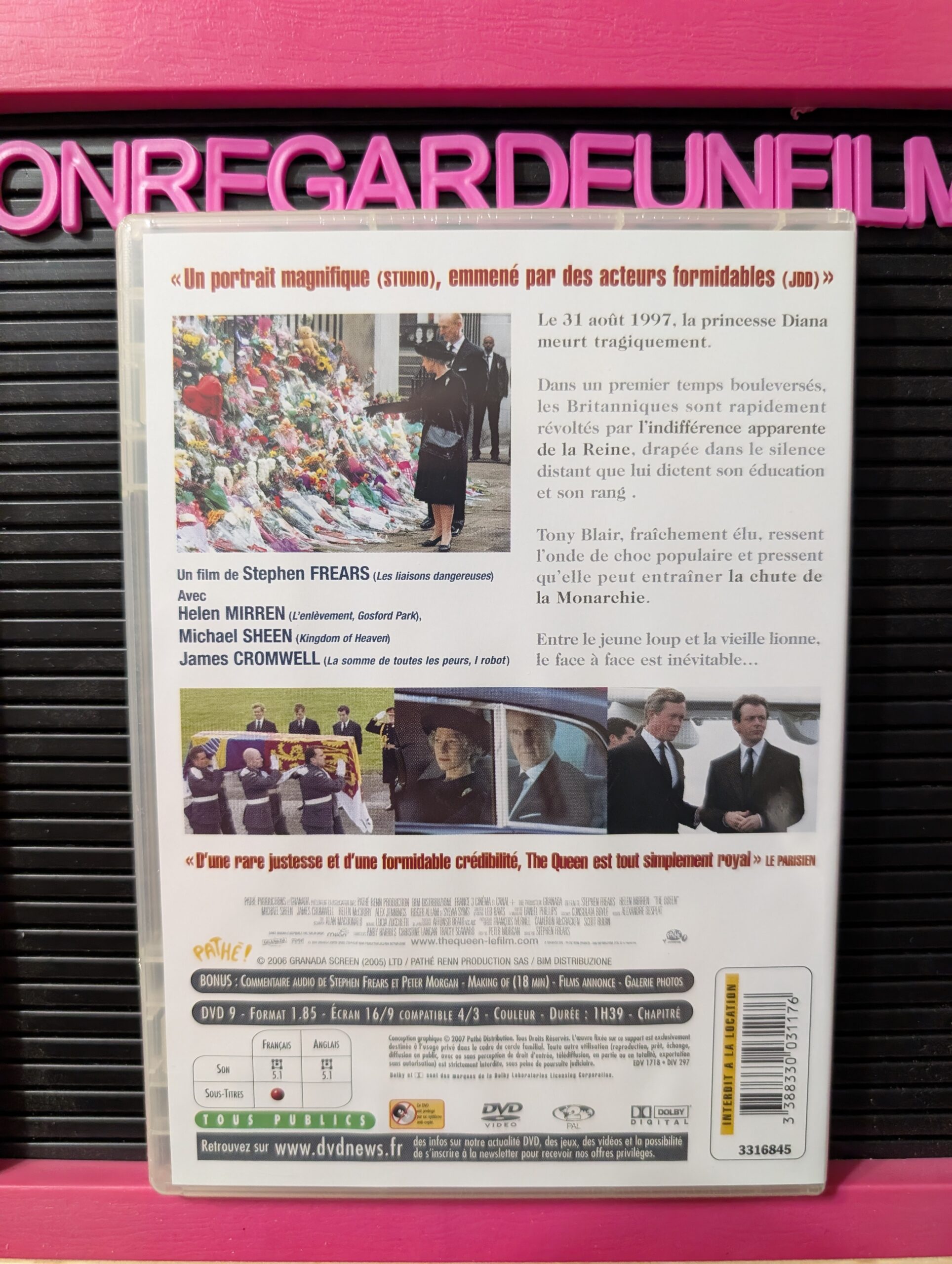 Sa Majesté la Reine / The Queen (2006) {Zone 2} – Image 2