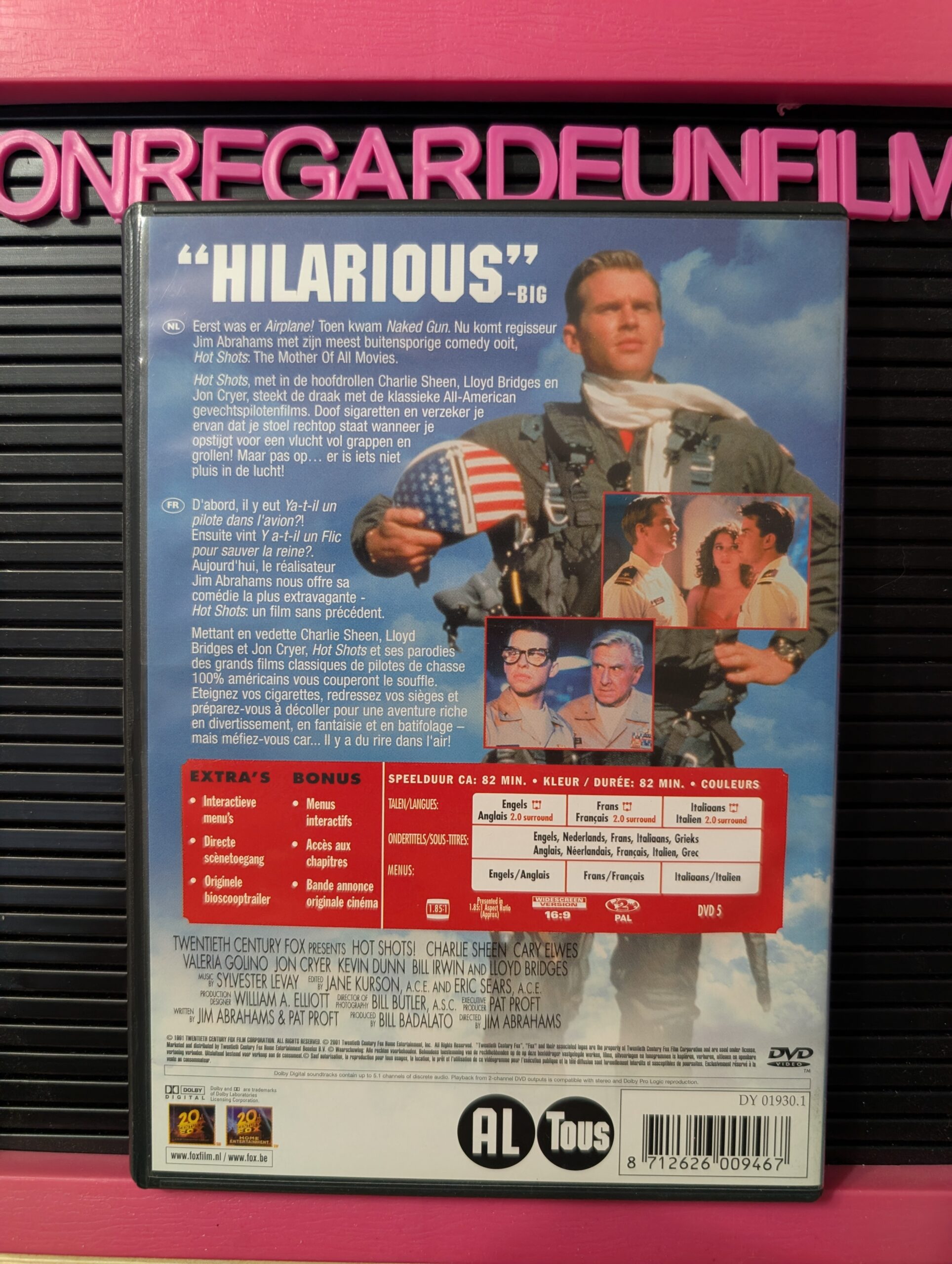 Des Pilotes en l'Air / Hot Shots! (1991) {Zone 2} – Image 2
