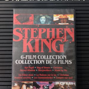 STEPHEN KING
Apt Pupil (1998) & Bag of Bones (2011) & Christine (1983) & Secret Window (2004) & Sleepwalkers (1992) & Compte sur Moi / Stand by Me (1986)