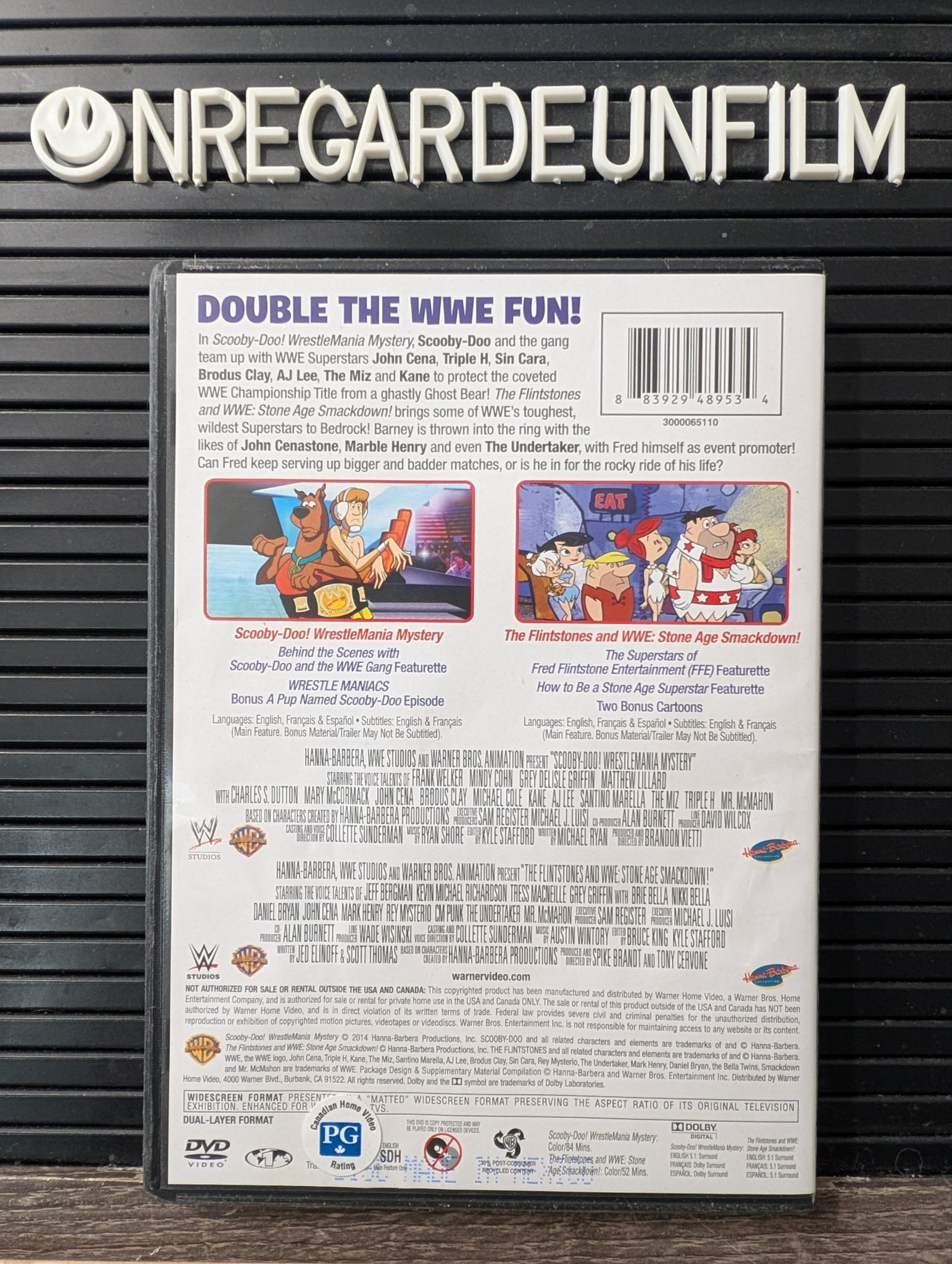 Scooby-Doo! et la Folie du Catch & Les Pierrafeu et la WWE : Le Smackdown de l’Âge de Pierre / Scooby-Doo! WrestleMania Mystery (2014) & The Flintstones & WWE: Stone Age Smackdown (2015) – Image 2