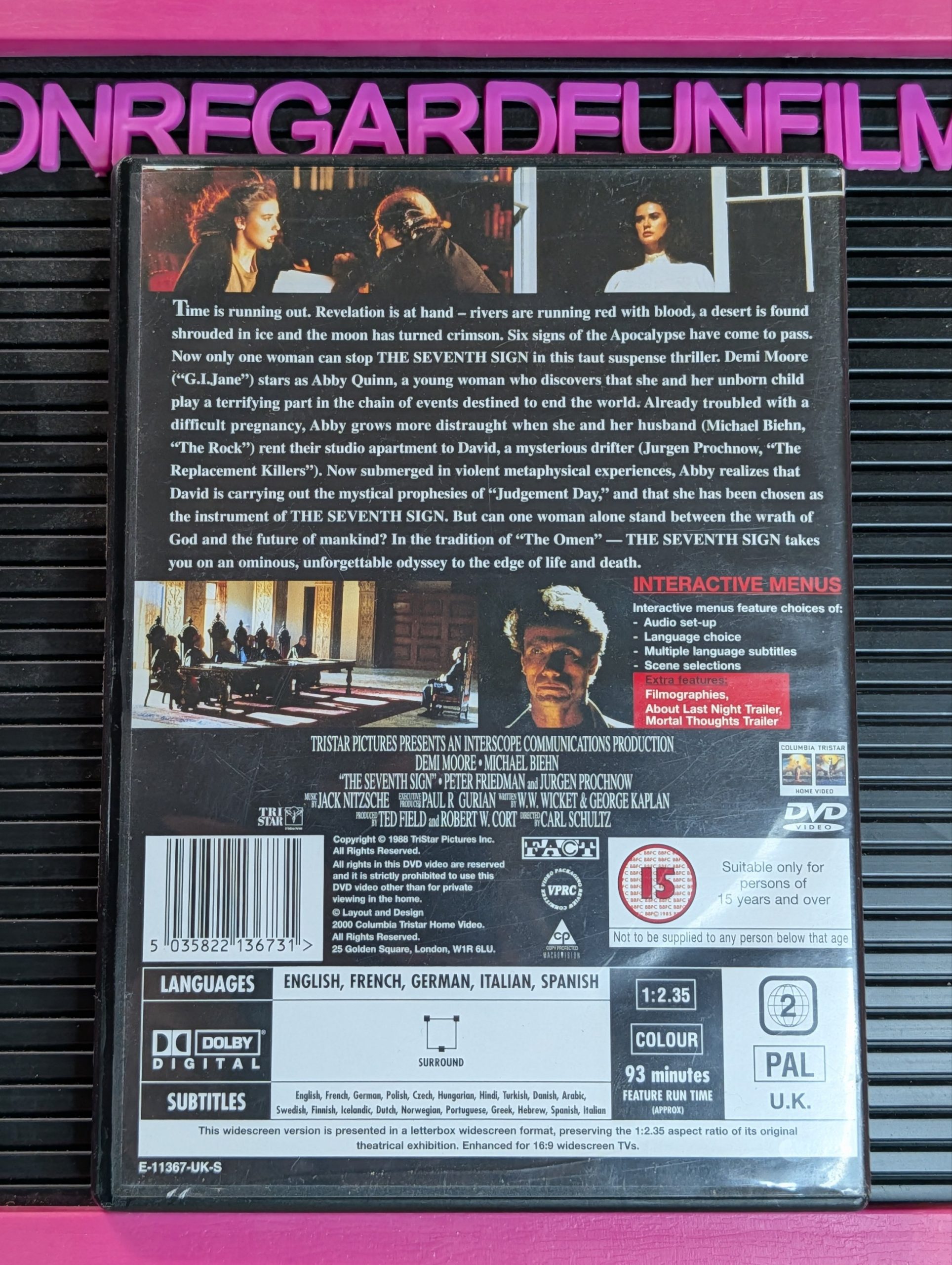La Septième Prophétie / The Seventh Sign (1988) {Zone 2} – Image 2