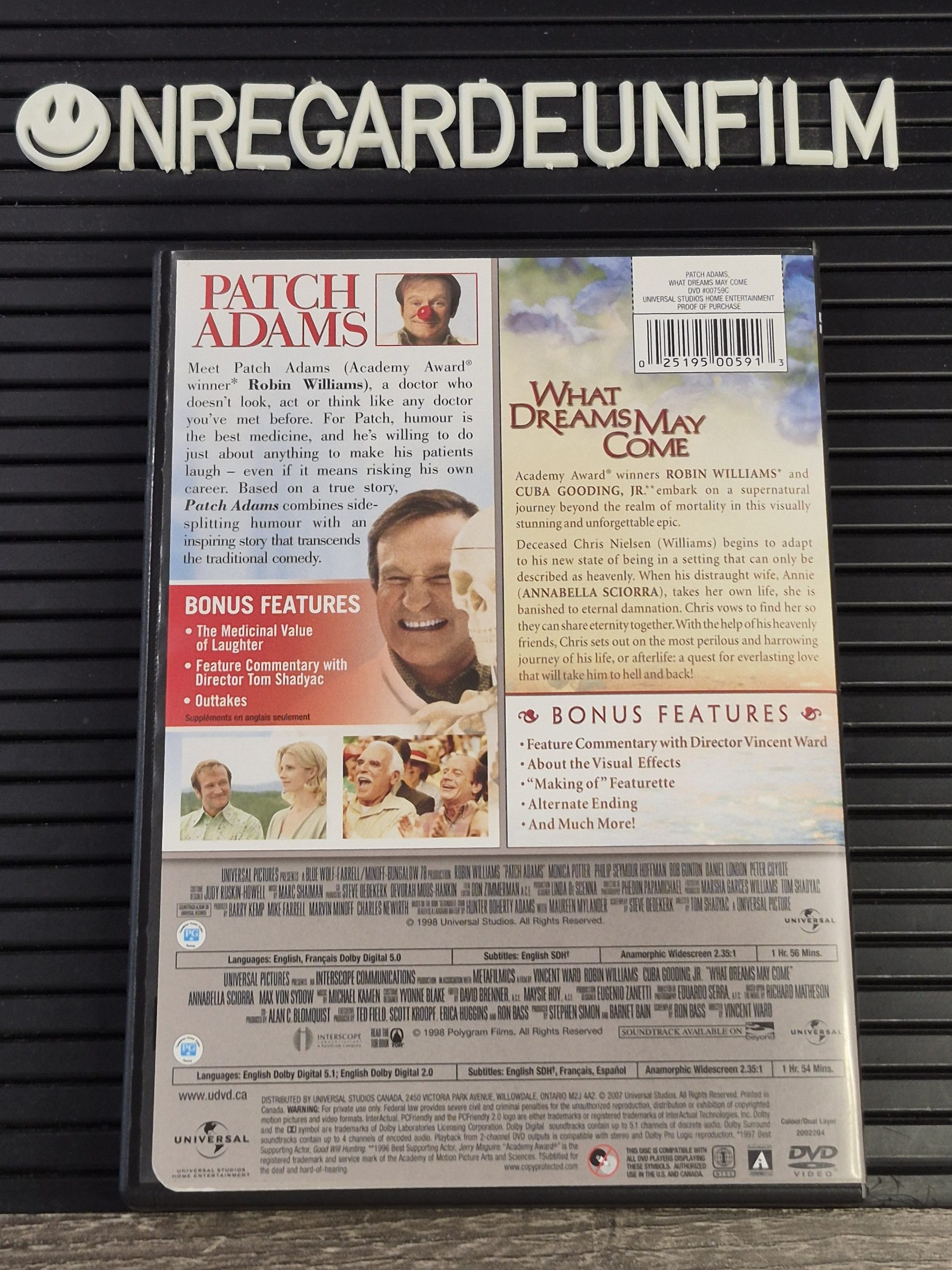 Docteur Patch & What Dreams May Come / Patch Adams (1998) & What Dreams May Come (1998) – Image 2