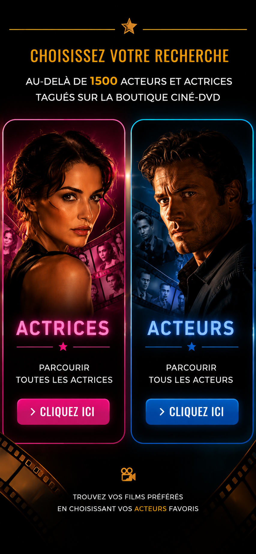 Recherche par acteurs et actrices