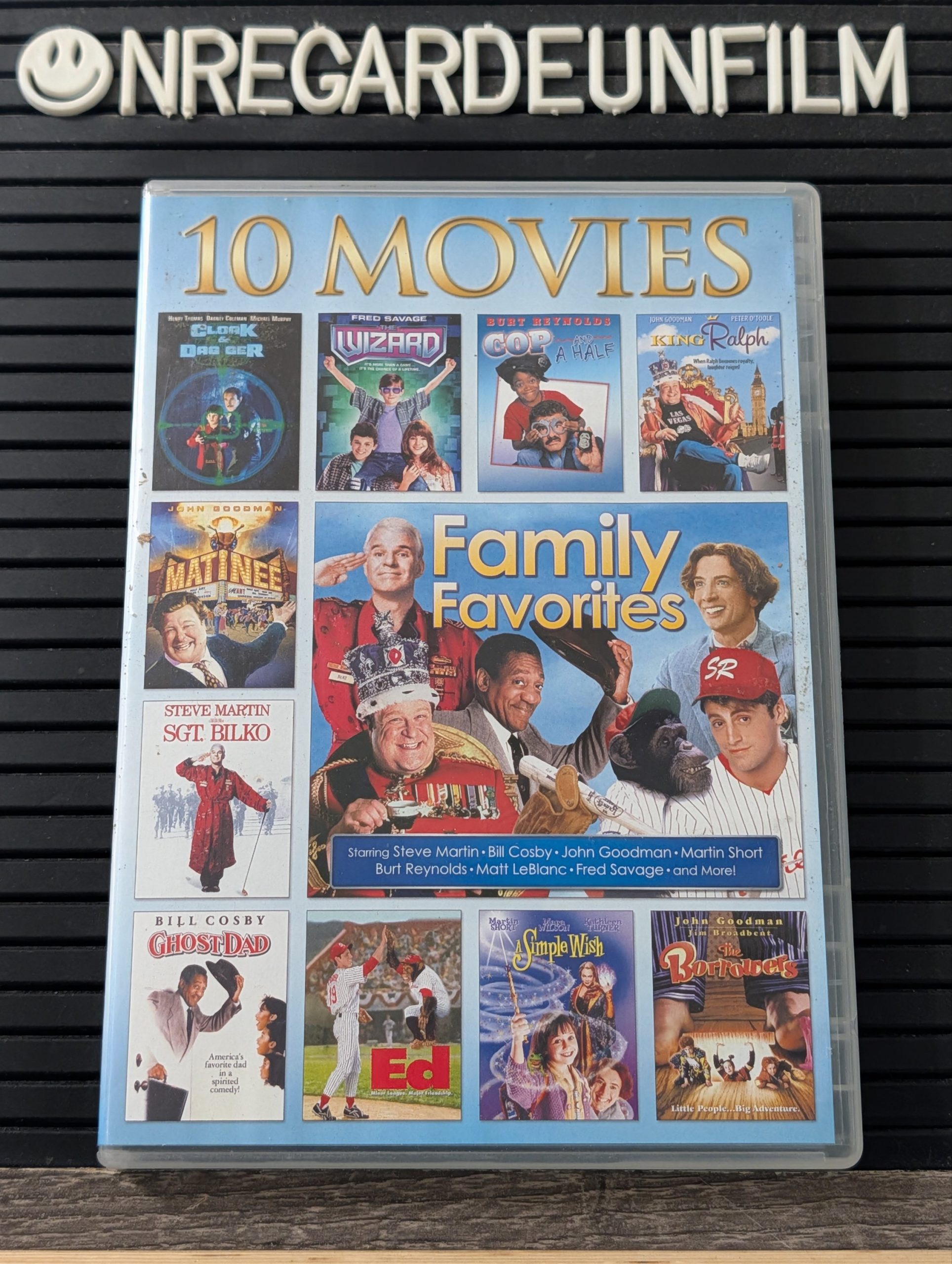 Cloak & Dagger (1984) & The Wizard (1989) & Cop and a Half (1993) & King Ralph (1991) & Matinee (1993) & Sgt. Bilko (1996) & Ghost Dad (1990) & Ed (1996) & A Simple Wish (1997) & The Borrowers (1997)