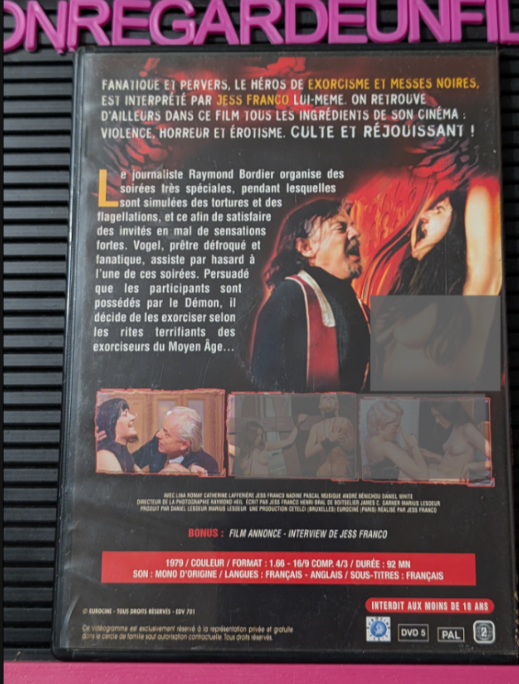 Exorcisme et Messes Noires / The Sadist of Notre Dame (1979) {Zone 2} – Image 2