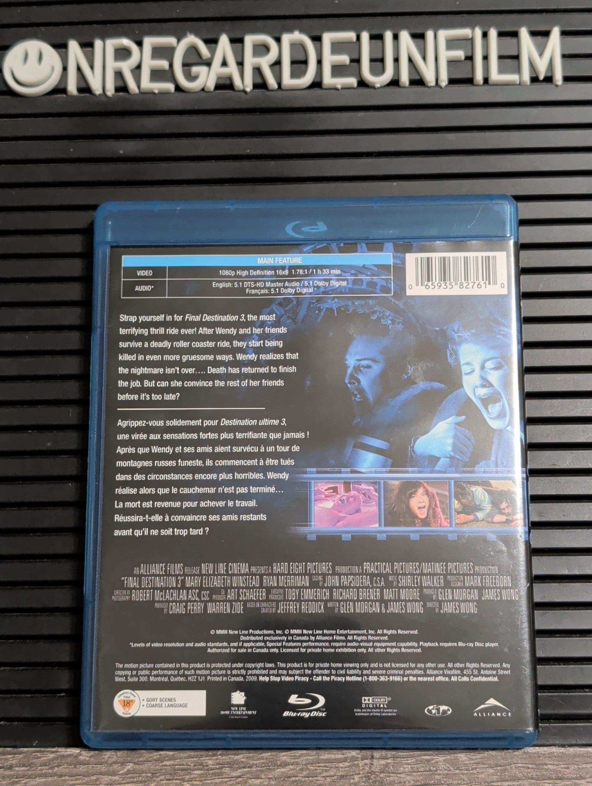 DESTINATION ULTIME TRILOGIE / FINAL DESTINATION TRILOGY
Final Destination & Destination Ultime 2 & Destination Ultime 3 / Final Destination (2000) & Final Destination 2 (2003) & Final Destination 3 (2006) – Image 12