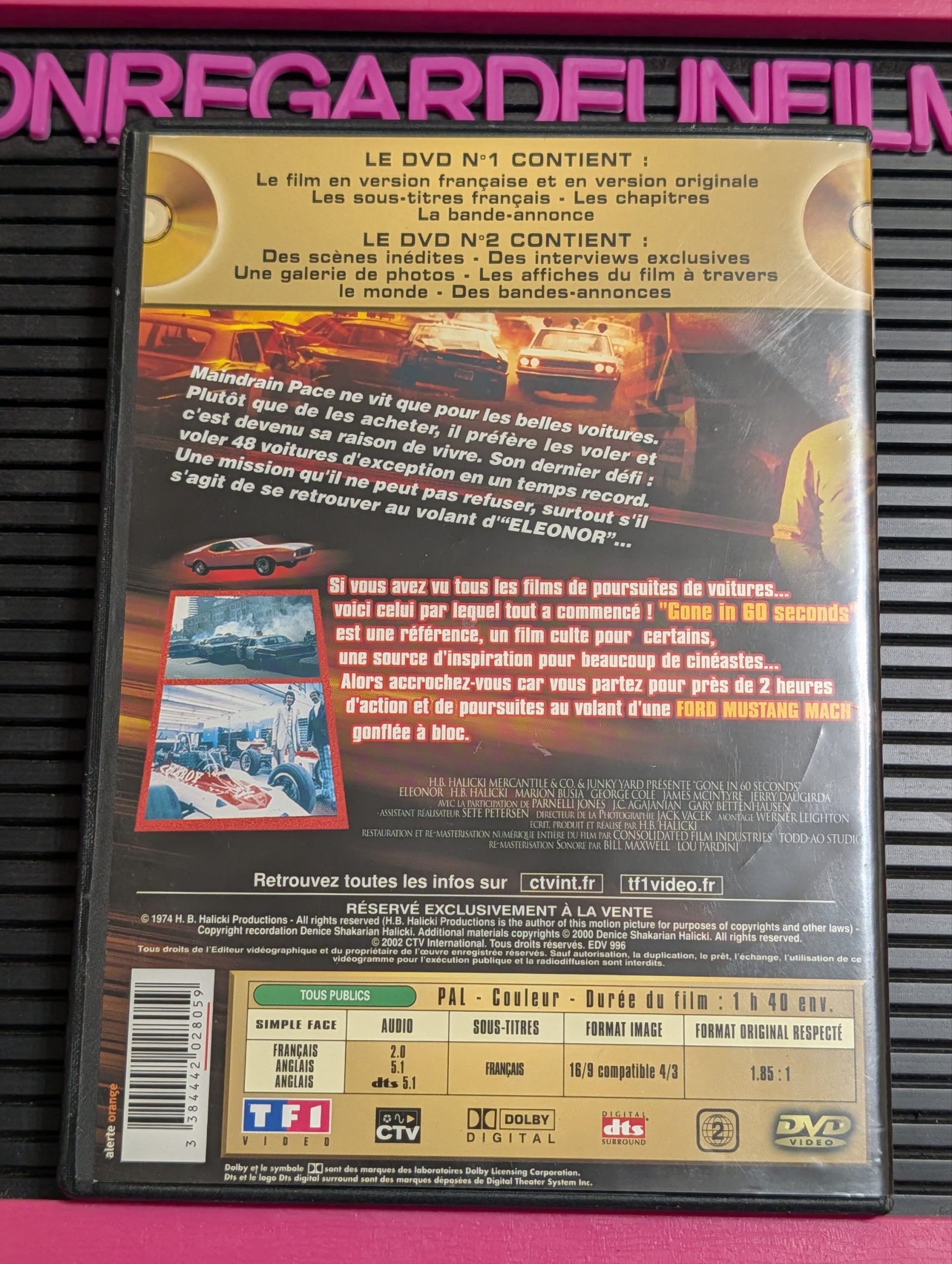 Partis en 60 Secondes / Gone in 60 Seconds (2000) {Zone 2} – Image 2