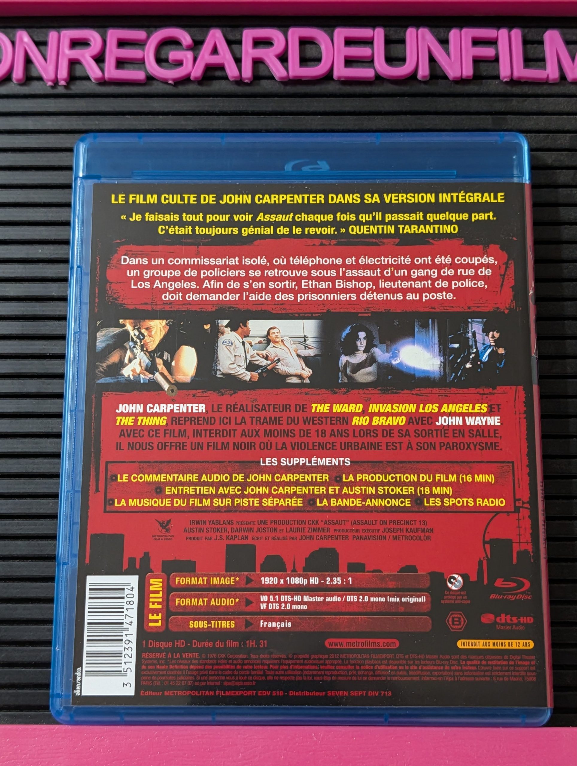 Assaut / Assault on Precinct 13 (1976) {Zone 2} {Zone 1/NTSC} – Image 2